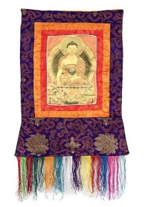 Stoff-Thangka, Sakyamuni Buddha