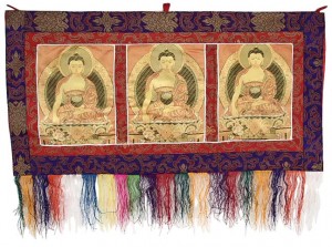 Drei-Buddha-Wandbehang, Nepal