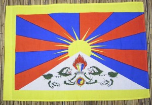 Tibet-Flagge, Baumwolle, 95 cm X 65 cm
