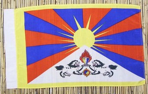 Tibet-Flagge, Polyester, 69 cm X 41 cm