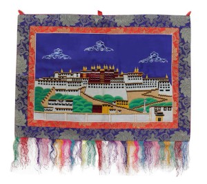 Potala Wandbehang aus Nepal, 72 x 65 cm
