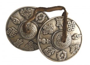 Zimbeln, Glückssymbole, Nepal, ca. 255 g.