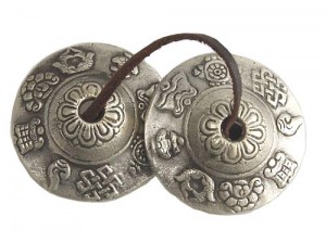 Zimbeln, Glückssymbole, Nepal, ca. 80 g.