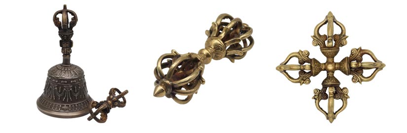 Dorjes, Doppeldorjes und Ghanta und Dorje Sets