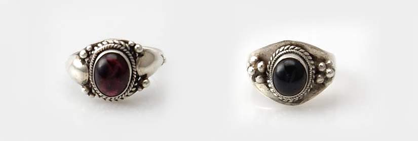Ringe mit Granat