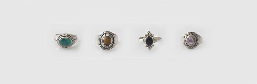 Ringe mit Steine