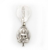 Sakyamuni Buddha Anhänger aus Nepal, zum öffnen, Sterlingsilber (925)